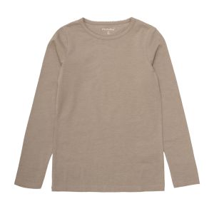 beige langærmet t-shirt fra minymo til pige