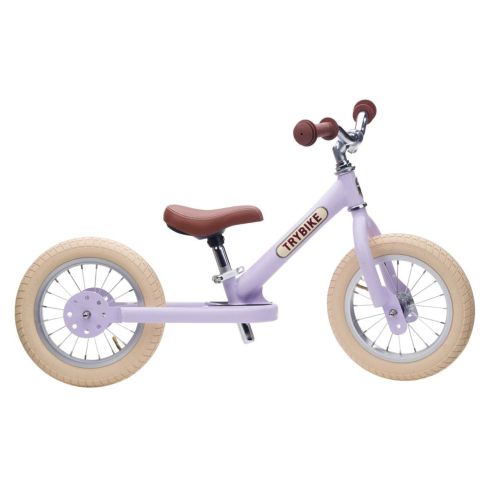 Lyselilla trybike med 2 hjul