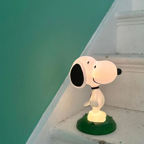 Snoopy lampe med lys i