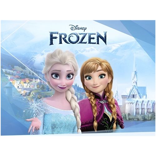 Frost sukkerbillede med Anna og Elsa
