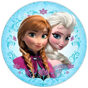 frost sukkerbillede med anna og elsa