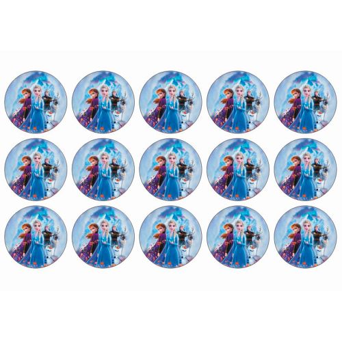 Anna og elsa kageprint til muffins