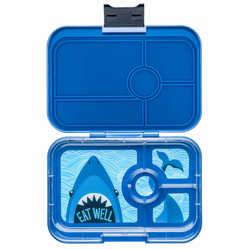 Yumbox Madkasse med 4 rum - Monte Carlo Blue Shark