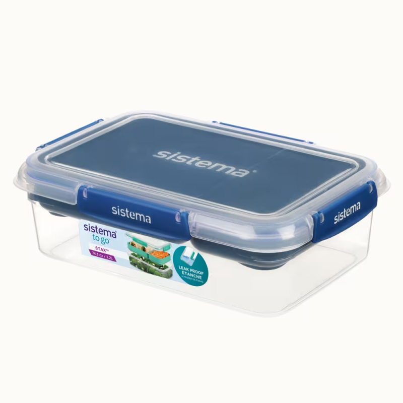 Sistema madkasse Rectangle Stax To Go – Ocean Blue