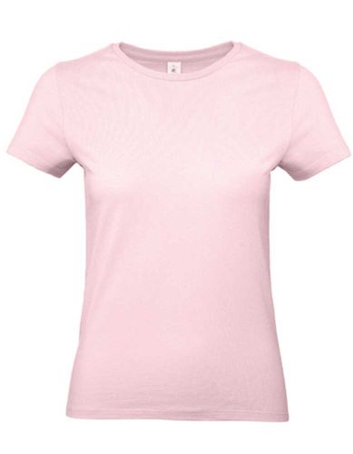 Dame t-shirt lyserød. B&C 190 g.