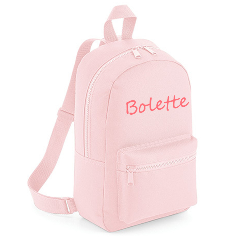 Lille børnerygsæk med navn – Powder pink