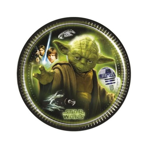 Star Wars paptallerkner med yoda på