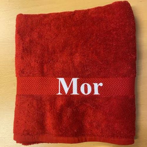 Håndklæde med teksten mor