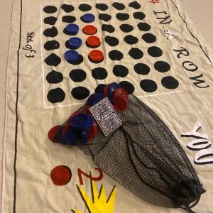 Håndklæde med 4 på stribe