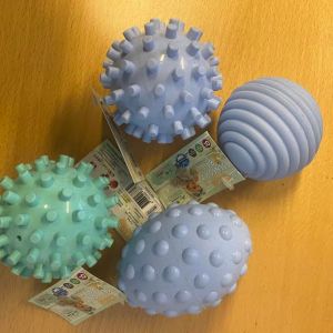 Sanse bolde i blå og mint