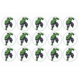 hulk sukkerprint til muffins