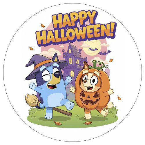 bluey halloween sukkerprint