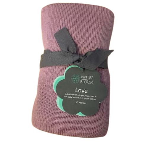 Babytæppe i soft pink