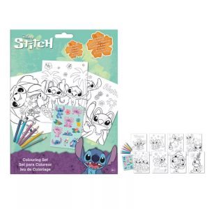 stitch og angel farvebog med klistermærker