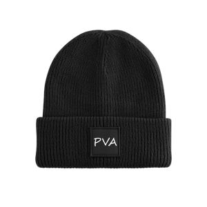 sort børnehue med initialer