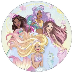 Barbie kageprint til at pynte kagen med