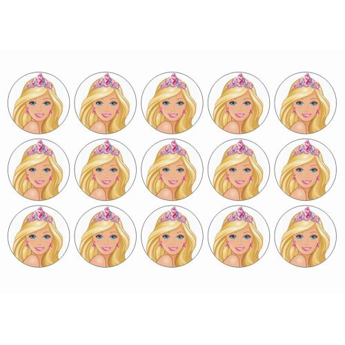 Barbie kageprint til muffins