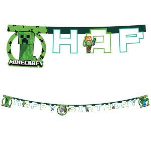 minecraft fødselsdagsbanner
