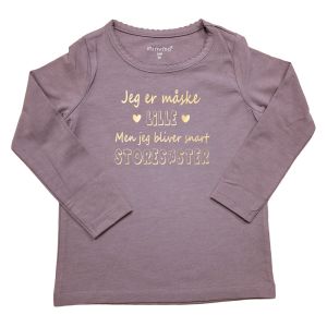 Lilla storesøster t-shirt fra minymo