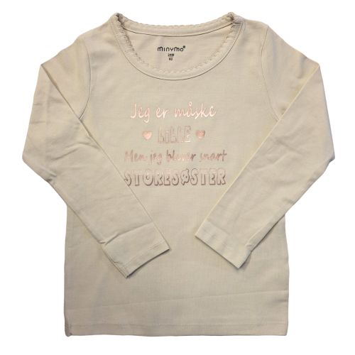 minymo t-shirt med storesøster tryk