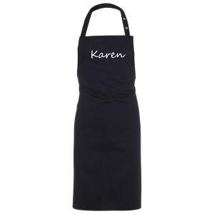 Navy forklæde mednavn