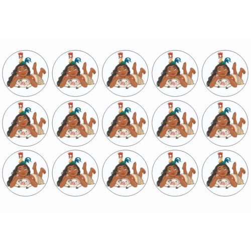 vaiana kagebilleder til muffins