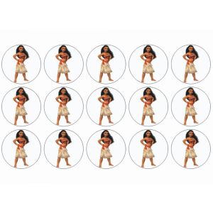 Vaiana muffins sukkeprint