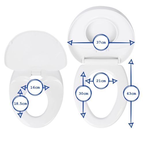 family seat toiletsæde med mål
