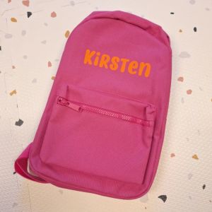 rygsæk med navn