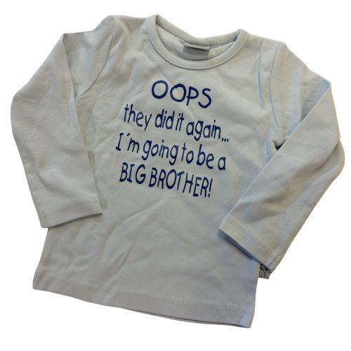 Jeg skal være storebror i farven lyseblå 