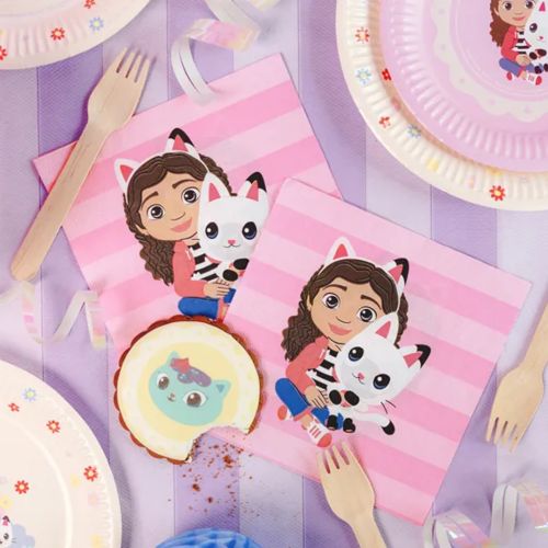 gabbys dukkehus stribede servietter