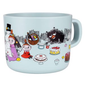 Lyseblå mumi kop med hank