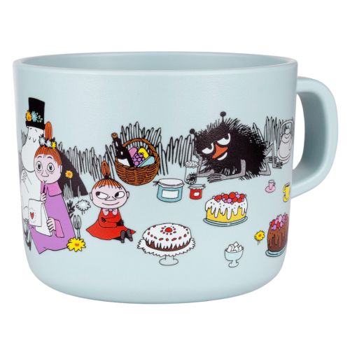 Lyseblå mumi kop med hank