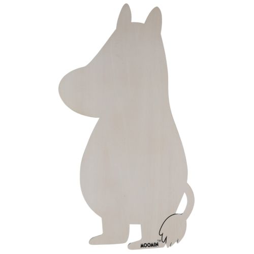 Mumi lampe i træ hvid