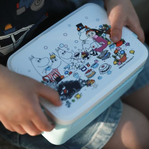 lyseblå mumi madkasse