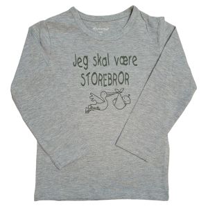 Grå storebror t-shirt fra minymo
