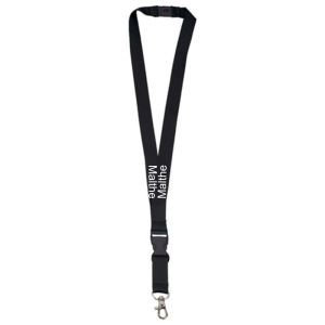 Sort keyhanger med navn