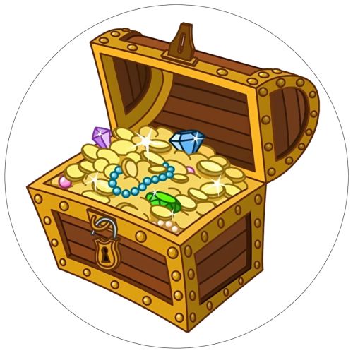 skattekiste sukkerprint til kage