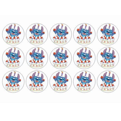 Stitch Muffins sukkerprint