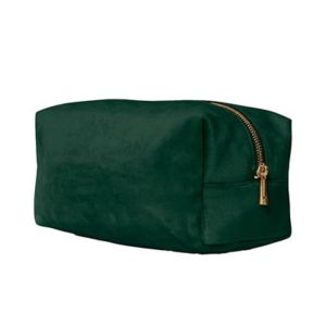 grøn velour toilettaske