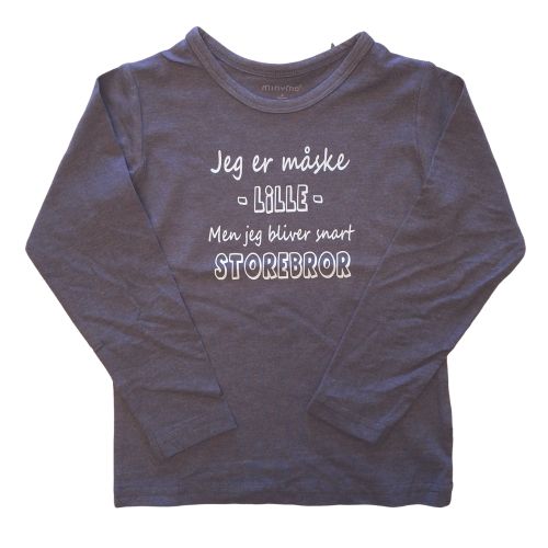Mørkegrå storebror t-shirt