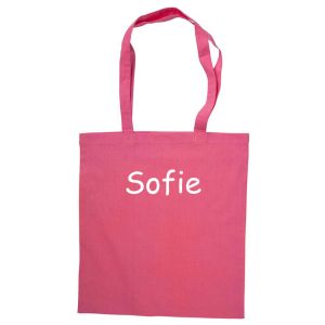 pink mulepose med navn