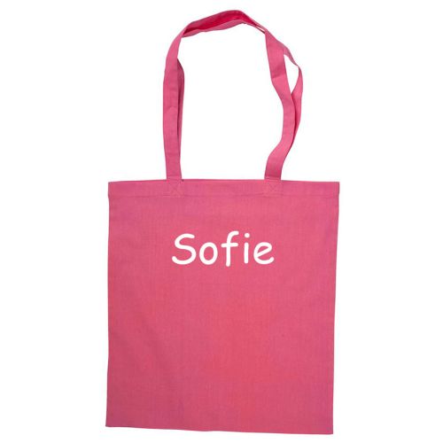 pink mulepose med navn