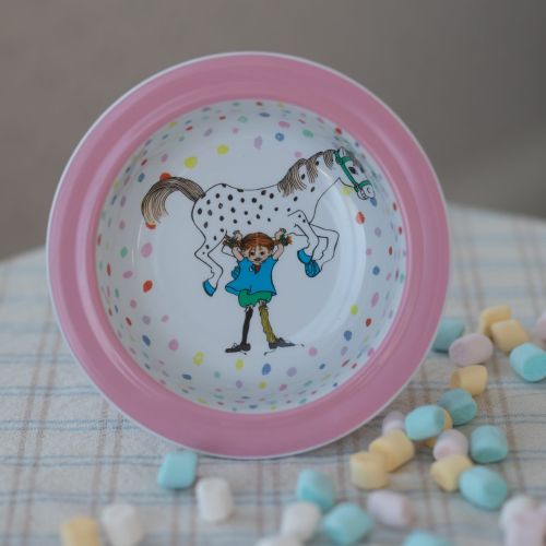 pippi langstrømpe skål med sugekop