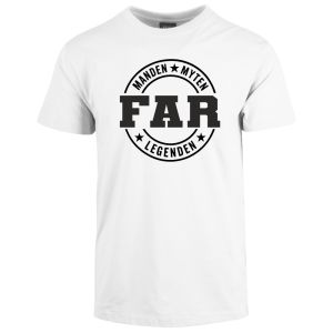 hvid t-shirt til far