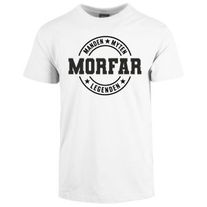 hvid morfar t-shirt