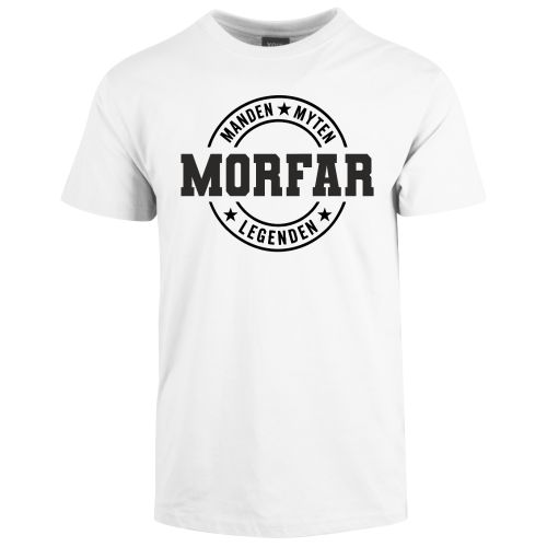 hvid morfar t-shirt