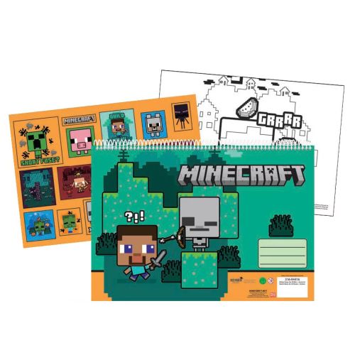 minecraft sketchbook og malebog
